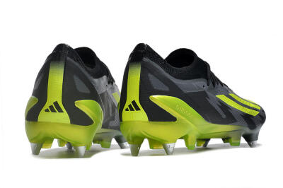 Adidas X Speedportal.1 SG Soft Ground Soccer Cleats - Grey/Black/Yellow