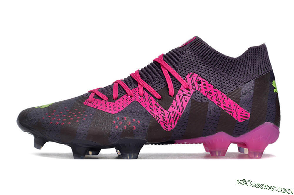Puma Future Ultimate FG Firm Ground Soccer Cleats - Purple/Pink/Green 2