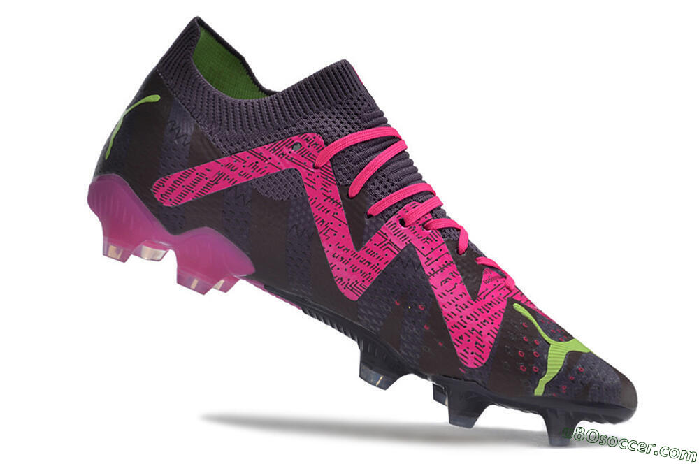Puma Future Ultimate FG Firm Ground Soccer Cleats - Purple/Pink/Green 4