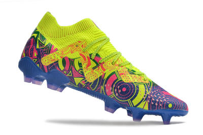 Puma Future Ultimate FG Firm Ground Soccer Cleats - Green/Blue/Pink