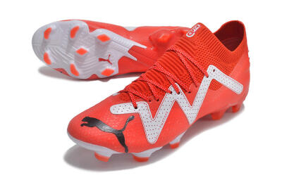Puma Future Ultimate FG Firm Ground Soccer Cleats - Red/White/Black