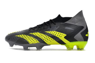 Adidas Predator Accuracy.1 FG Firm Ground Soccer Cleats - Black/Grey/Yellow