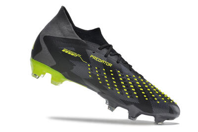 Adidas Predator Accuracy.1 FG Firm Ground Soccer Cleats - Black/Grey/Yellow