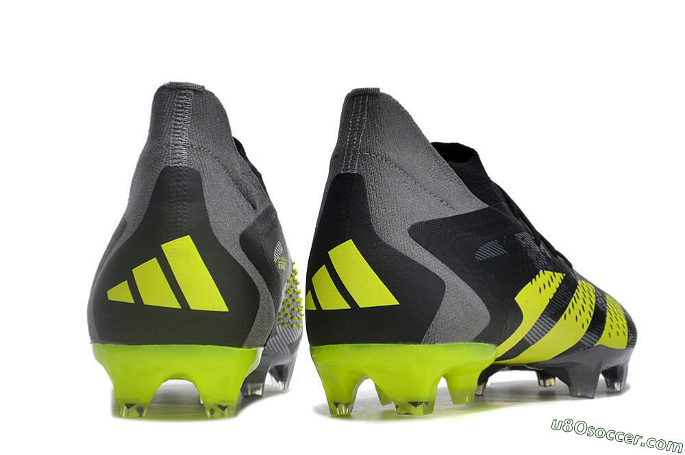 Adidas Predator Accuracy.1 FG Firm Ground Soccer Cleats - Black/Grey/Yellow 6