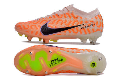 Nike Air Zoom Mercurial Vapor 15 Elite SG Soft Ground Soccer Cleats - Orange/Pink/Black/Purple