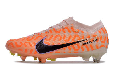 Nike Air Zoom Mercurial Vapor 15 Elite SG Soft Ground Soccer Cleats - Orange/Pink/Black/Purple