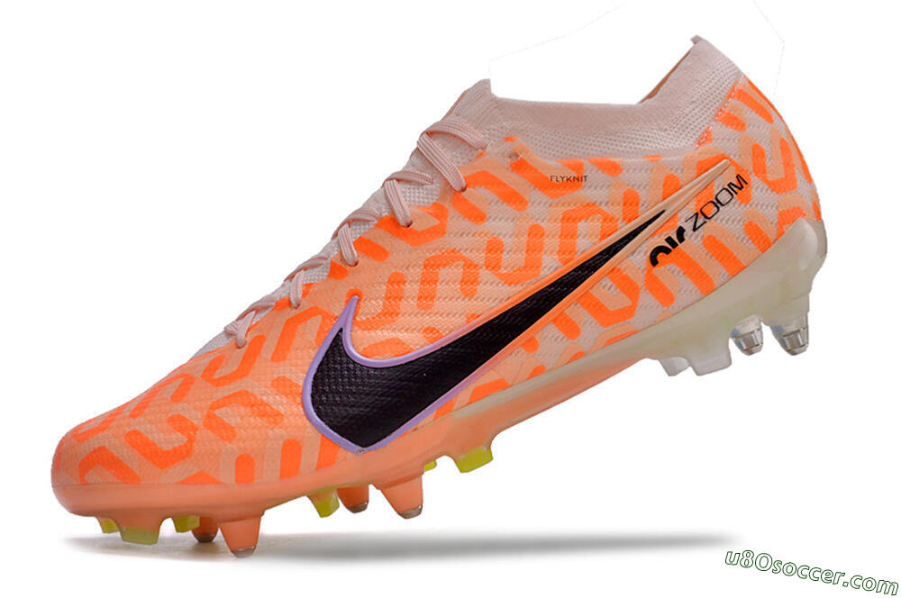 Nike Air Zoom Mercurial Vapor 15 Elite SG Soft Ground Soccer Cleats - Orange/Pink/Black/Purple 5