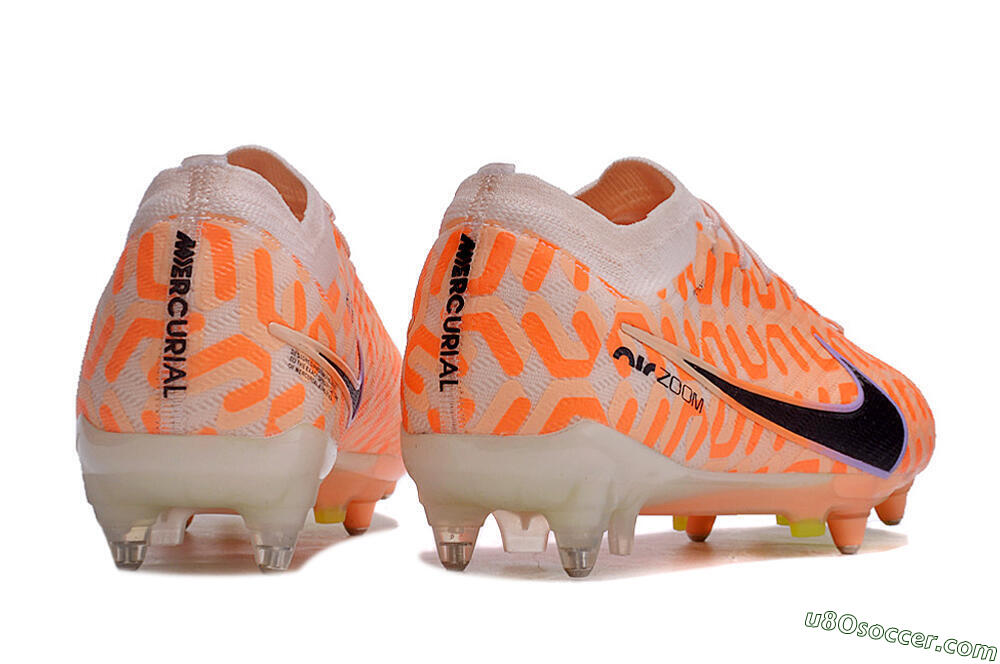 Nike Air Zoom Mercurial Vapor 15 Elite SG Soft Ground Soccer Cleats - Orange/Pink/Black/Purple 6