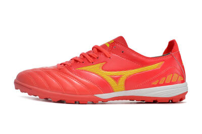 Mizuno Morelia Neo 3 Pro TF Artificial Turf Soccer Shoes - Red/Yellow/White