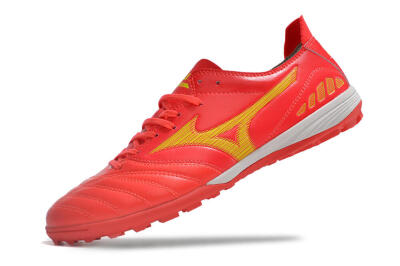 Mizuno Morelia Neo 3 Pro TF Artificial Turf Soccer Shoes - Red/Yellow/White
