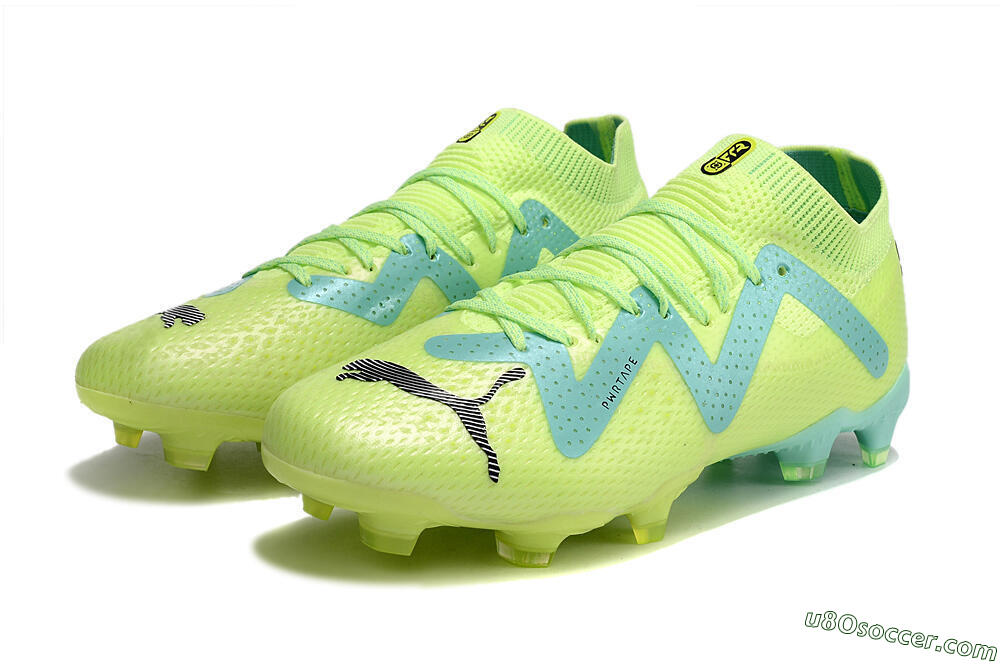 Puma Future Ultimate MG Multi Ground Soccer Cleats - Yellow/Blue 5