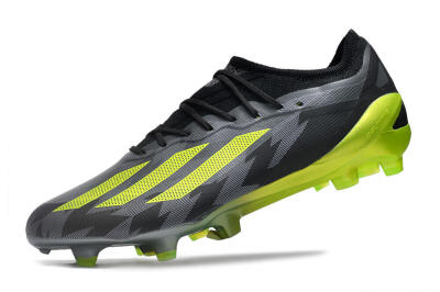 Adidas x Crazyfast.1 FG Firm Ground Soccer Cleats - Black/Green