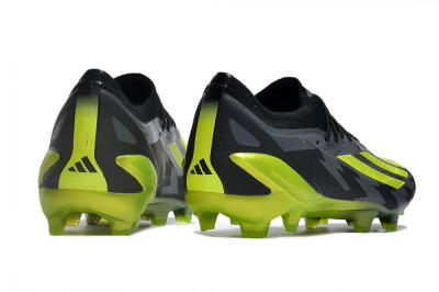 Adidas x Crazyfast.1 FG Firm Ground Soccer Cleats - Black/Green