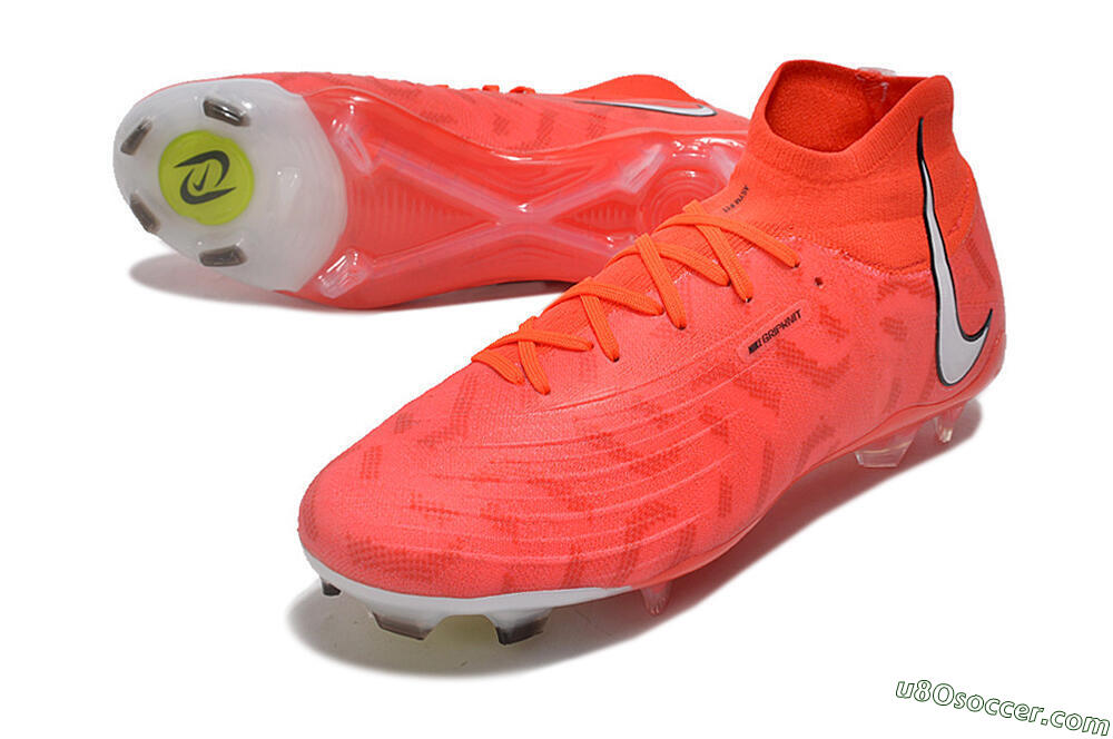 Nike Phantom Luna Elite FG Firm Ground Soccer Cleats - Pink/White/Black 3
