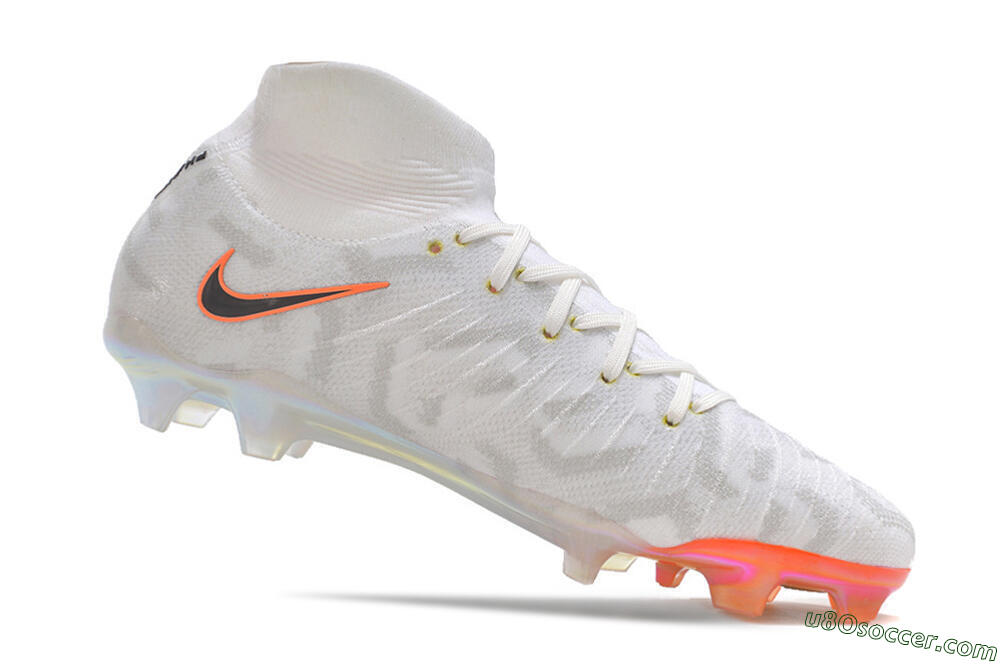 Nike Phantom Luna Elite FG Firm Ground Soccer Cleats - White/Black/Orange 4