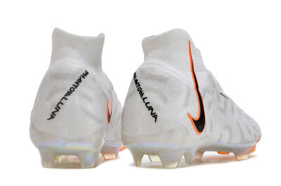 Nike Phantom Luna Elite FG Firm Ground Soccer Cleats - White/Black/Orange