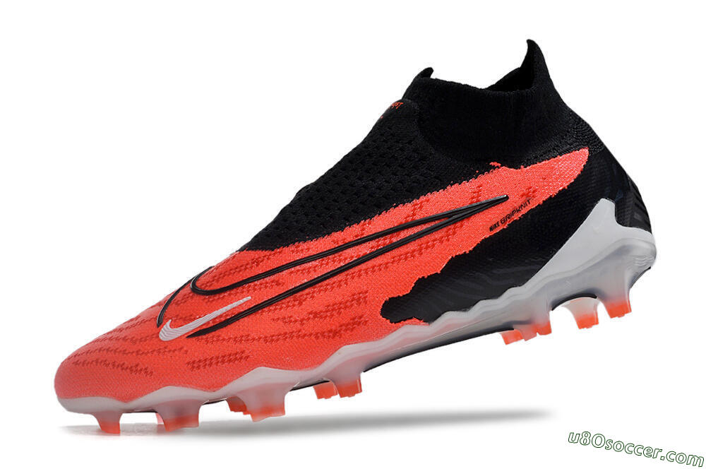 Nike Phantom GX Elite FG Firm Ground Soccer Cleats - Red/Black/White 5