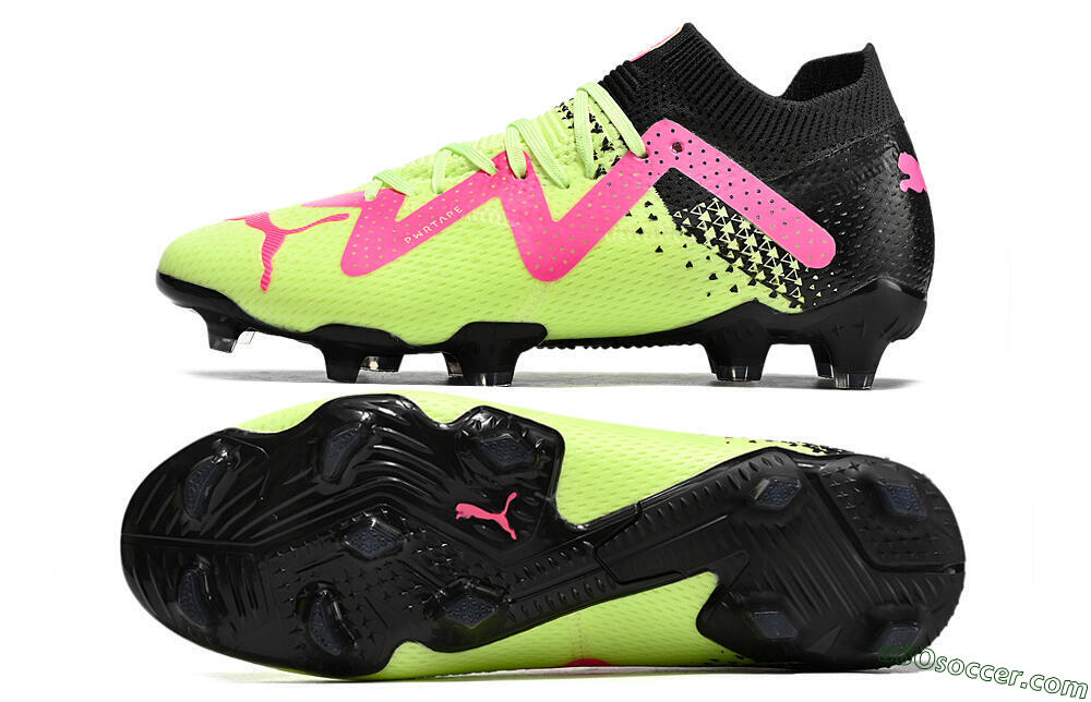 Puma Future Ultimate FG Firm Ground Soccer Cleats - Yellow/Pink/Black 0