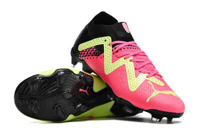 Puma Future Ultimate FG Firm Ground Soccer Cleats - Yellow/Pink/Black