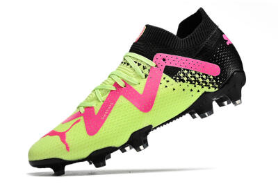 Puma Future Ultimate FG Firm Ground Soccer Cleats - Yellow/Pink/Black