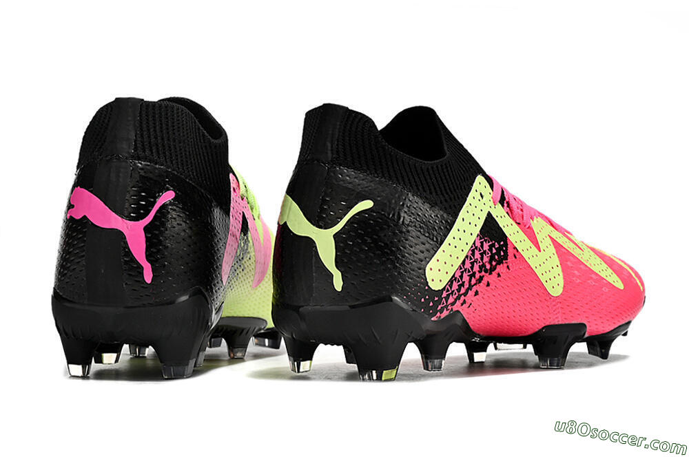 Puma Future Ultimate FG Firm Ground Soccer Cleats - Yellow/Pink/Black 9