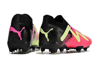 Puma Future Ultimate FG Firm Ground Soccer Cleats - Yellow/Pink/Black