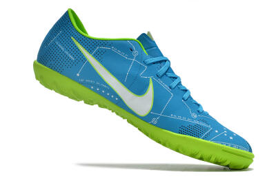 NIke Mercuricalx Victory 6 TF Artificial Turf Soccer Shoes - Blue/Silver/Green