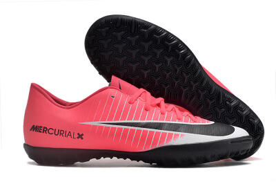 NIke Mercuricalx Victory 6 TF Artificial Turf Soccer Shoes - Pink/Grey/Black