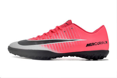NIke Mercuricalx Victory 6 TF Artificial Turf Soccer Shoes - Pink/Grey/Black