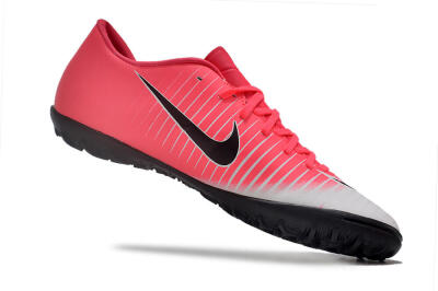 NIke Mercuricalx Victory 6 TF Artificial Turf Soccer Shoes - Pink/Grey/Black