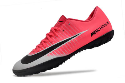 NIke Mercuricalx Victory 6 TF Artificial Turf Soccer Shoes - Pink/Grey/Black