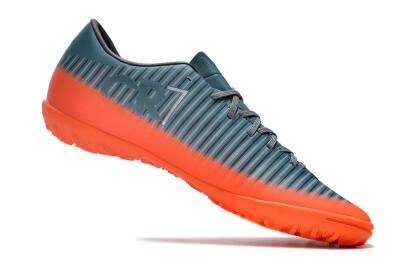 NIke Mercuricalx Victory 6 TF Artificial Turf Soccer Shoes - Blue/Black/Orange