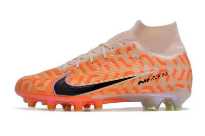 Nike Air Zoom Mercurial Superfly 9 Elite AG Artificial Grass Soccer Cleats - Pink/Black/Purple
