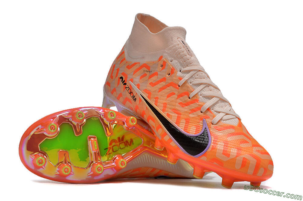 Nike Air Zoom Mercurial Superfly 9 Elite AG Artificial Grass Soccer Cleats - Pink/Black/Purple 3