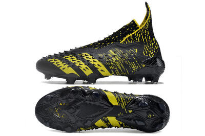Adidas Predator Freak.1 FG Firm Ground Soccer Cleats - Black/Yellow