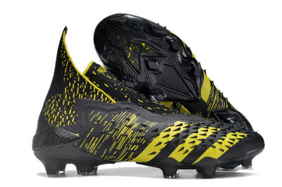 Adidas Predator Freak.1 FG Firm Ground Soccer Cleats - Black/Yellow