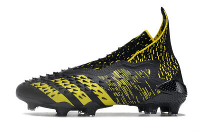 Adidas Predator Freak.1 FG Firm Ground Soccer Cleats - Black/Yellow