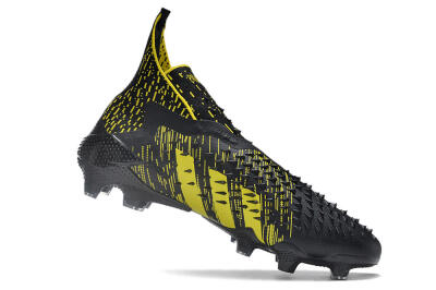 Adidas Predator Freak.1 FG Firm Ground Soccer Cleats - Black/Yellow