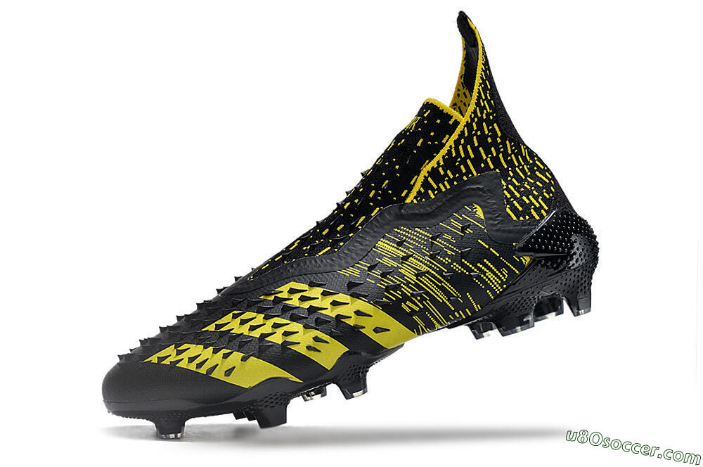 Adidas Predator Freak.1 FG Firm Ground Soccer Cleats - Black/Yellow 5