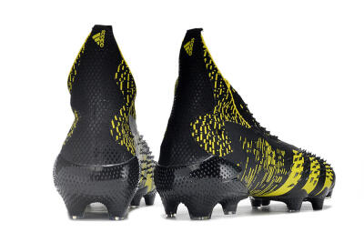 Adidas Predator Freak.1 FG Firm Ground Soccer Cleats - Black/Yellow