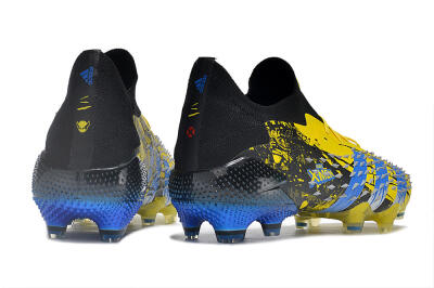 Adidas Predator Freak.1 Low FG Firm Ground Soccer Cleats - Yellow/Black/Blue