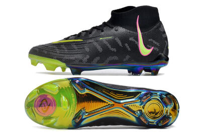 Nike Phantom Luna Elite FG Firm Ground Soccer Cleats - Black/Yellow/Pink