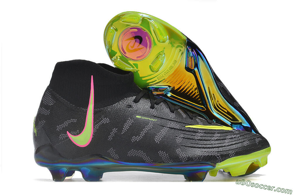 Nike Phantom Luna Elite FG Firm Ground Soccer Cleats - Black/Yellow/Pink 1