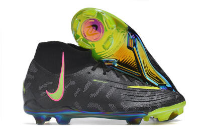 Nike Phantom Luna Elite FG Firm Ground Soccer Cleats - Black/Yellow/Pink