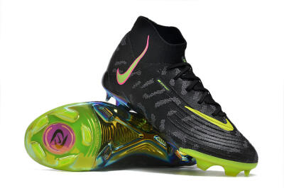 Nike Phantom Luna Elite FG Firm Ground Soccer Cleats - Black/Yellow/Pink