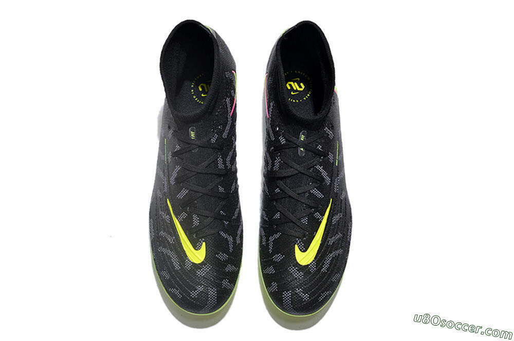 Nike Phantom Luna Elite FG Firm Ground Soccer Cleats - Black/Yellow/Pink 4