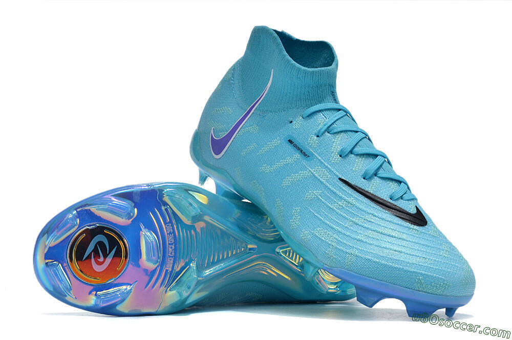 Nike Phantom Luna Elite FG Firm Ground Soccer Cleats - Blue/Purple/White 3