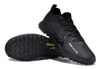 Nike Air Zoom Mercurial Vapor 15 Pro TF Artificial Turf Soccer Shoes - Black/White/Yellow
