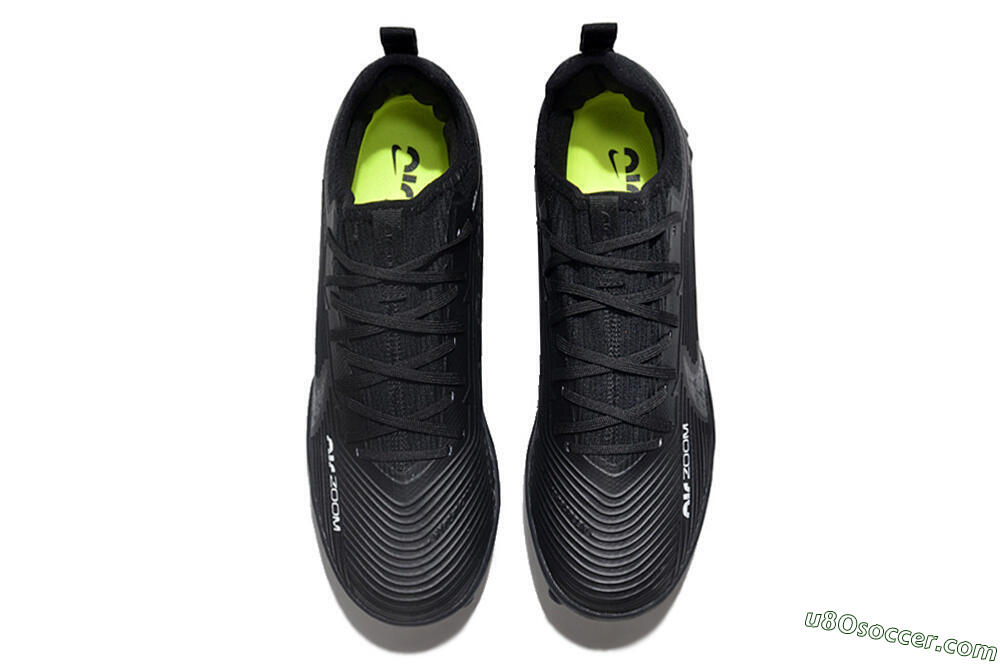 Nike Air Zoom Mercurial Vapor 15 Pro TF Artificial Turf Soccer Shoes - Black/White/Yellow 4