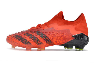 Adidas Predator Freak.1 Low FG Firm Ground Soccer Cleats - Red/Black